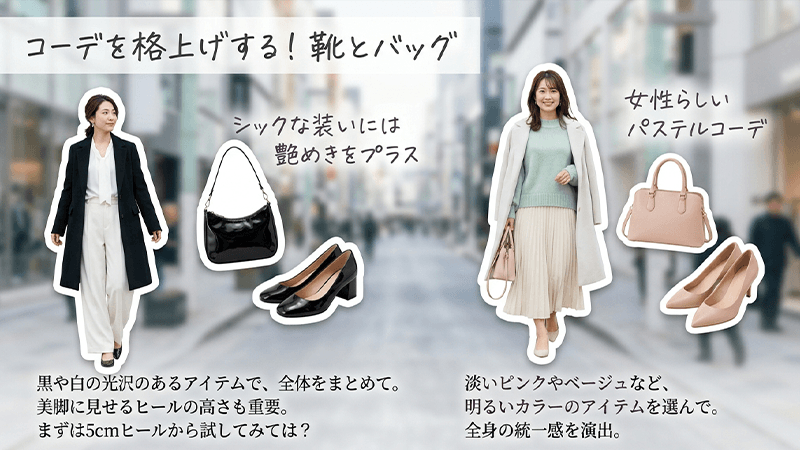 パパ活は靴やバッグなどのアイテムも活用