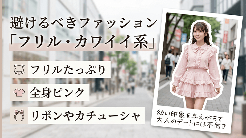 パパ活でフリフリ系のファッションはNG