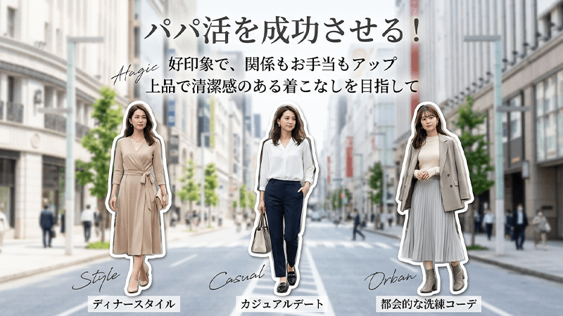 パパ活の服装を間違えずに成功させよう