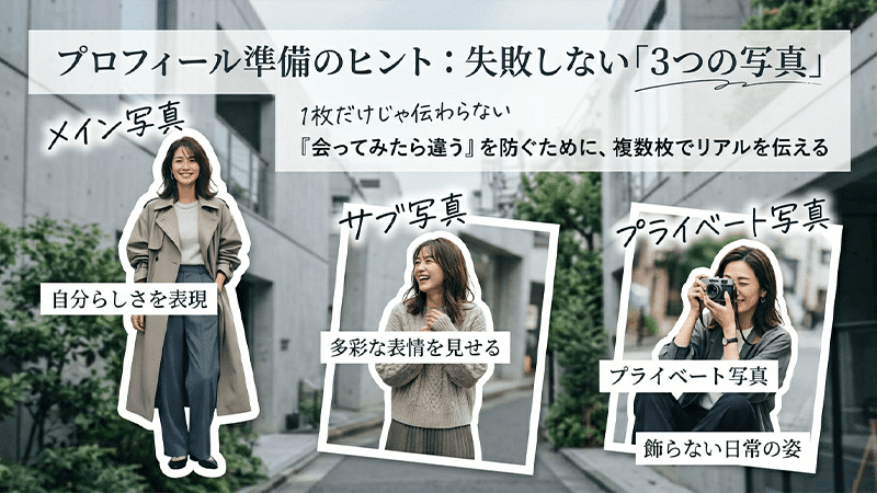 用意する写真は3パターン