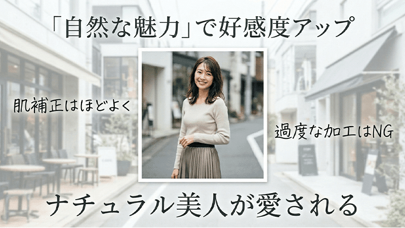 パパ活の写真で加工はほどほどに