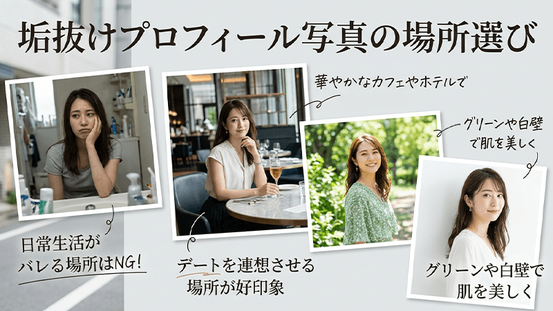 パパ活写真の撮影場所にもこだわりを