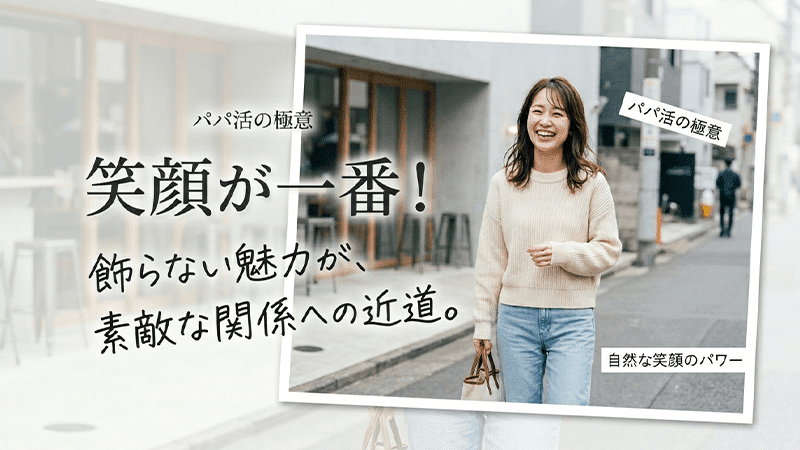 パパ活は笑顔がベスト