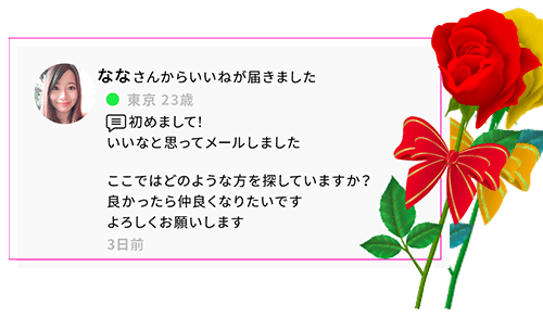 ラブアンの「赤いバラ」システム