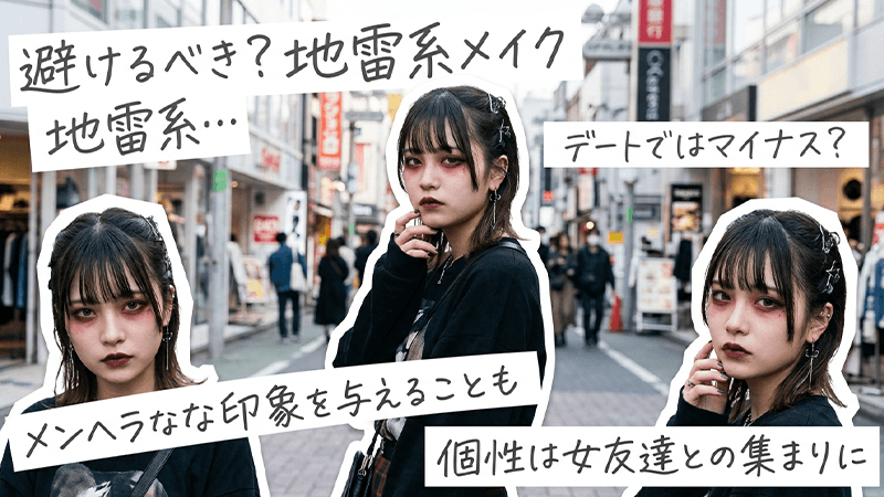 地雷系メイクはパパ活でNG